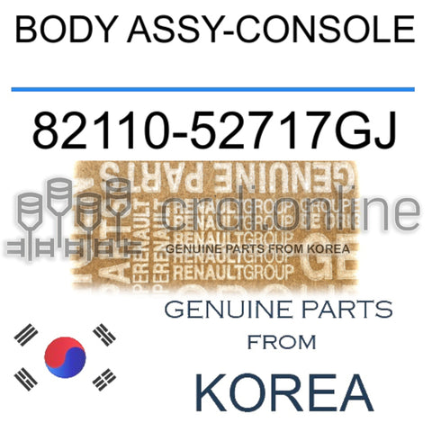 BODY ASSY-CONSOLE [ORIGINAL] 82110-52717GJ 8211052717GJ 82110 52717GJ