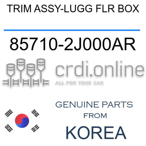 TRIM ASSY-LUGG FLR BOX 85710-2J000AR 857102J000AR 85710 2J000AR