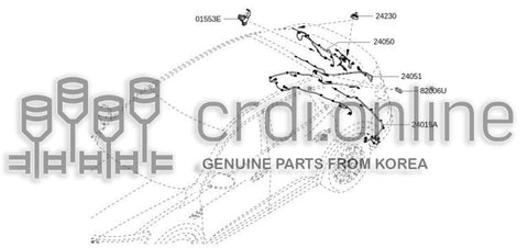 HARNESS-REAR BUMPER 24015-4508R 240154508R 24015 4508R