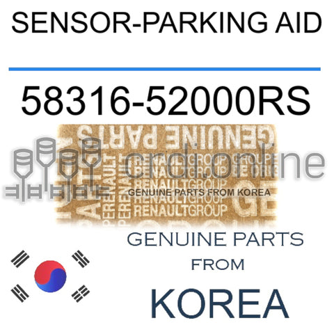 SENSOR-PARKING AID [ORIGINAL] 58316-52000RS 5831652000RS 58316 52000RS