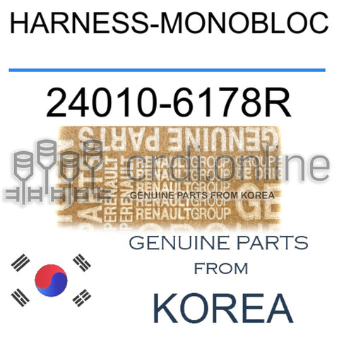 HARNESS-MONOBLOC [ORIGINAL] 24010-6178R 240106178R 24010 6178R