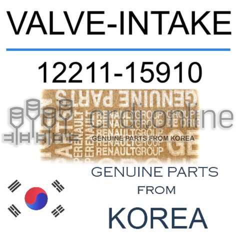 VALVE-INTAKE [ORIGINAL] 12211-15910 1221115910 12211 15910