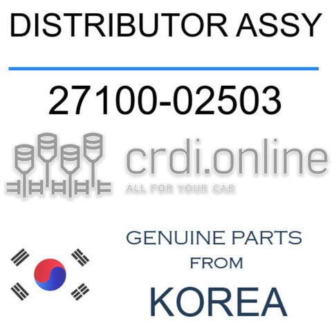 DISTRIBUTOR ASSY [ORIGINAL] 27100-02503 2710002503 27100 02503