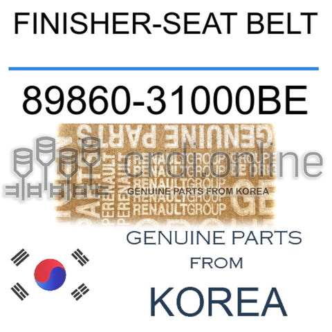 FINISHER-SEAT BELT [ORIGINAL] 89860-31000BE 8986031000BE 89860 31000BE