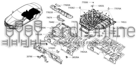 BRACKET ASSY-SPARE WHEEL CLAMP [ORIGINAL] 74587-1523R 745871523R 74587 1523R