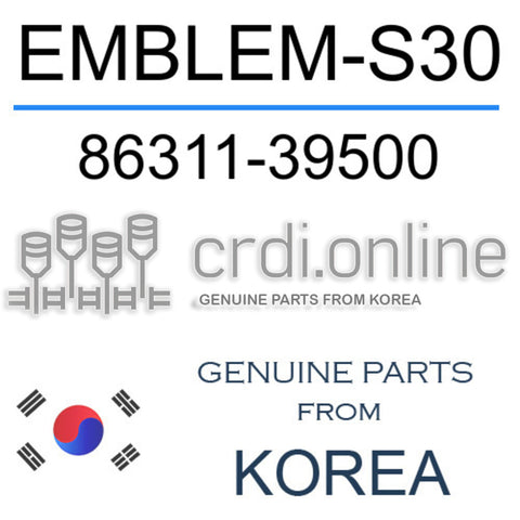 EMBLEM-S30 86311-39500 8631139500 86311 39500