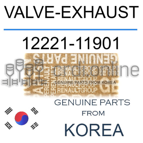 VALVE-EXHAUST [ORIGINAL] 12221-11901 1222111901 12221 11901