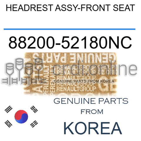 HEADREST ASSY-FRONT SEAT [ORIGINAL] 88200-52180NC 8820052180NC 88200 52180NC
