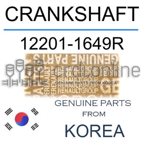 CRANKSHAFT [ORIGINAL] 12201-1649R 122011649R 12201 1649R