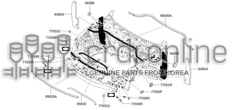 SEAL ASSY-RADIATOR CORE 65810-6990R 658106990R 65810 6990R