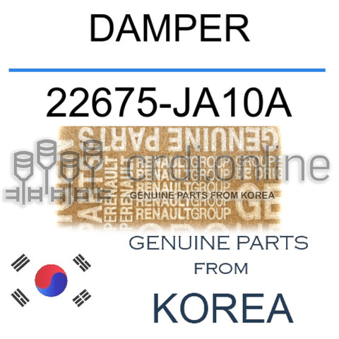 DAMPER [ORIGINAL] 22675-JA10A 22675JA10A 22675 JA10A