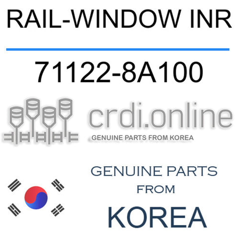 RAIL-WINDOW INR [ORIGINAL] 71122-8A100 711228A100 71122 8A100