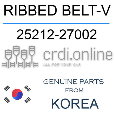 RIBBED BELT-V [ORIGINAL] 25212-27002 2521227002 25212 27002