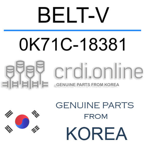 BELT-V 0K71C-18381 0K71C18381 0K71C 18381