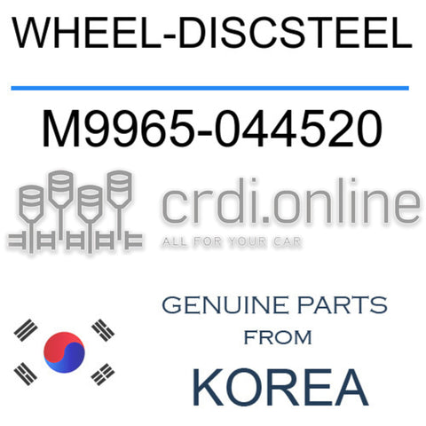 WHEEL-DISCSTEEL M9965-044520 M9965044520 M9965 044520