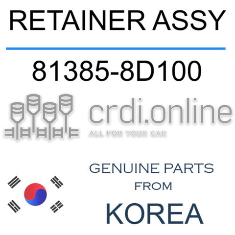 RETAINER ASSY [ORIGINAL] 81385-8D100 813858D100 81385 8D100
