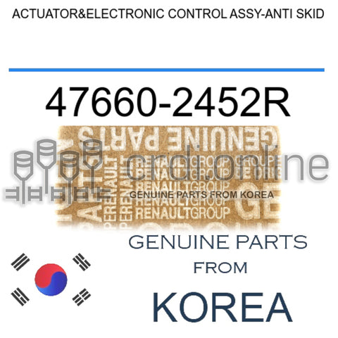 ACTUATOR&ELECTRONIC CONTROL ASSY-ANTI SKID [ORIGINAL] 47660-2452R 476602452R 47660 2452R