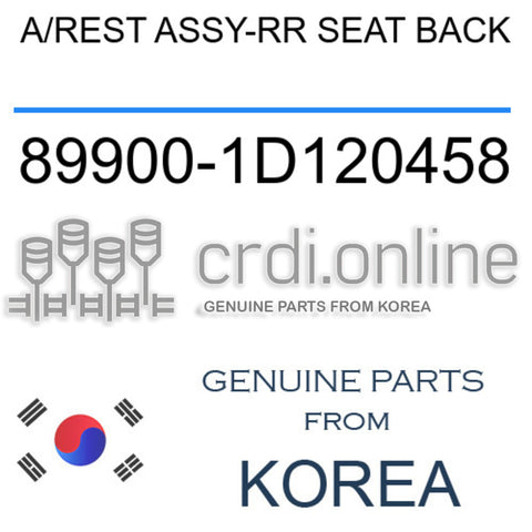 A/REST ASSY-RR SEAT BACK [ORIGINAL] 89900-1D120458 899001D120458 89900 1D120458