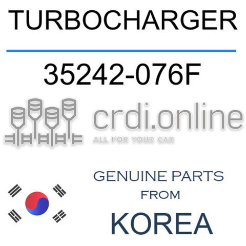 TURBOCHARGER 35242-076F 35242076F 35242 076F