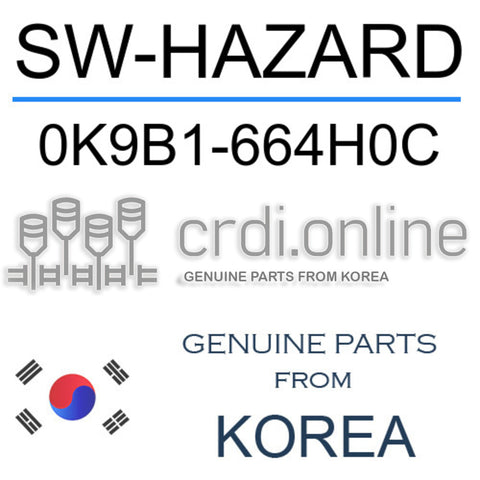 SW-HAZARD [ORIGINAL] 0K9B1-664H0C 0K9B1664H0C 0K9B1 664H0C