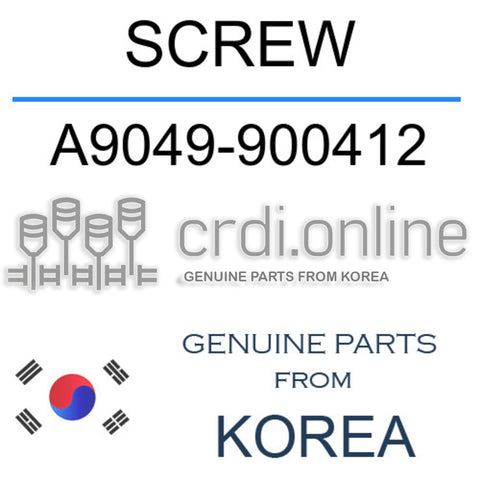 SCREW [ORIGINAL] A9049-900412 A9049900412 A9049 900412