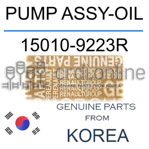 PUMP ASSY-OIL [ORIGINAL] 15010-9223R 150109223R 15010 9223R