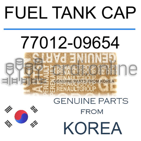 FUEL TANK CAP [ORIGINAL] 77012-09654 7701209654 77012 09654