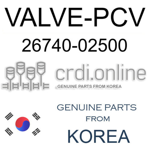 VALVE-PCV 26740-02500 2674002500 26740 02500