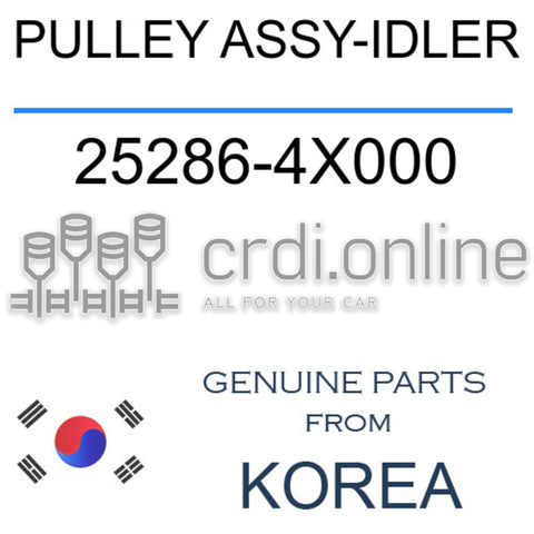 PULLEY ASSY-IDLER 25286-4X000 252864X000 25286 4X000