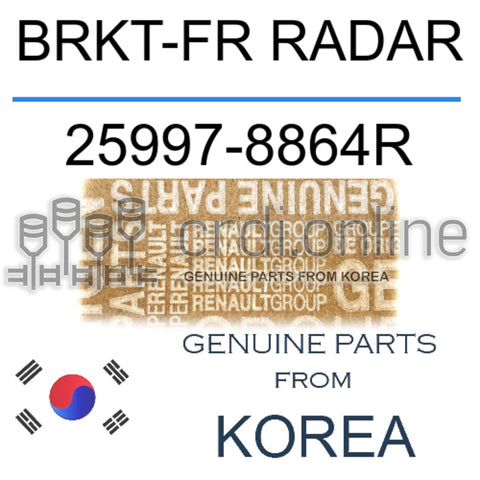 BRKT-FR RADAR [ORIGINAL] 25997-8864R 259978864R 25997 8864R
