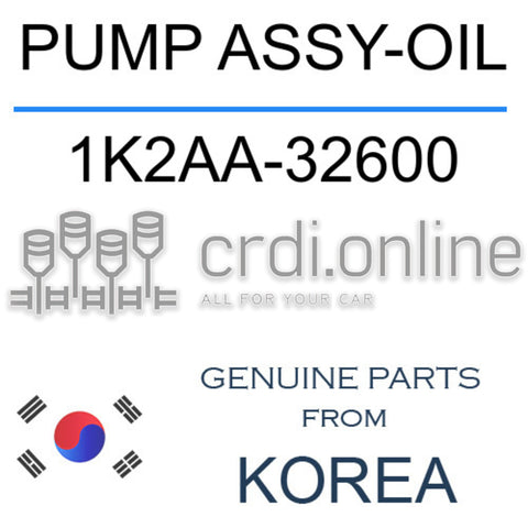 PUMP ASSY-OIL 1K2AA-32600 1K2AA32600 1K2AA 32600