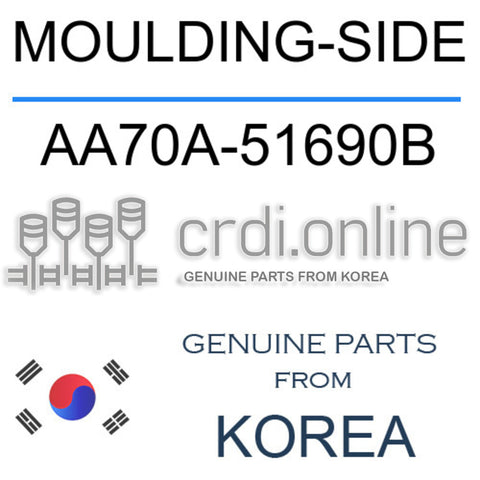 MOULDING-SIDE AA70A-51690B AA70A51690B AA70A 51690B