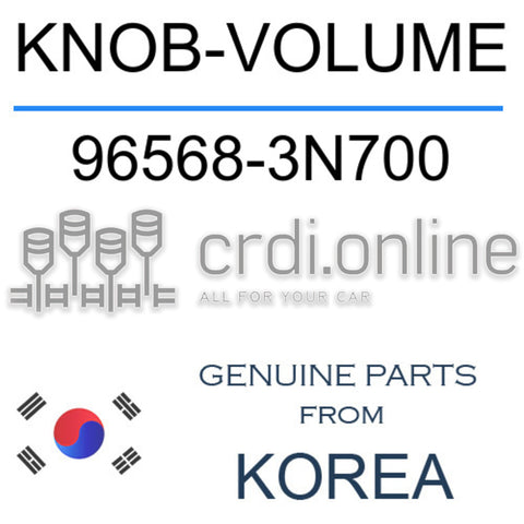 KNOB-VOLUME [ORIGINAL] 96568-3N700 965683N700 96568 3N700