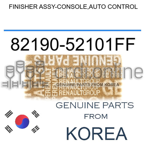 FINISHER ASSY-CONSOLE,AUTO CONTROL [ORIGINAL] 82190-52101FF 8219052101FF 82190 52101FF