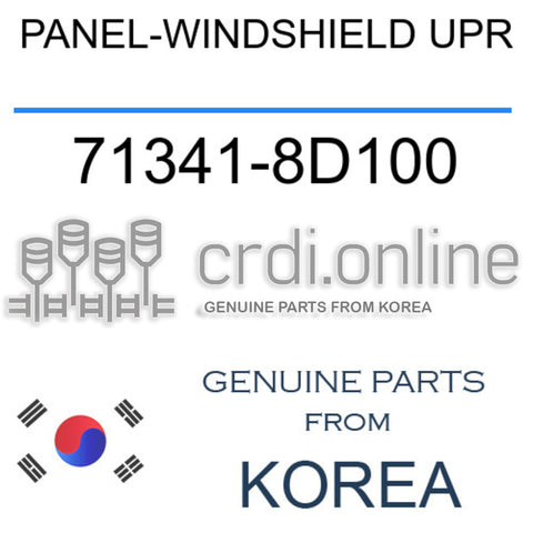PANEL-WINDSHIELD UPR [ORIGINAL] 71341-8D100 713418D100 71341 8D100