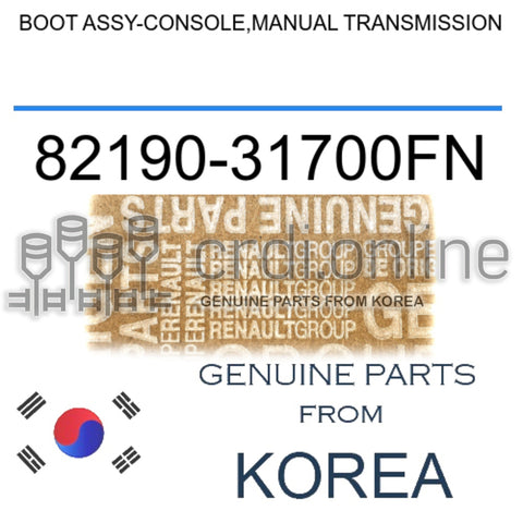 BOOT ASSY-CONSOLE,MANUAL TRANSMISSION [ORIGINAL] 82190-31700FN 8219031700FN 82190 31700FN