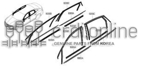 WEATHERSTRIP-FRONT DOORINNER LH 80331-7329R 803317329R 80331 7329R