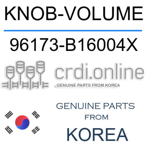 KNOB-VOLUME 96173-B16004X 96173B16004X 96173 B16004X