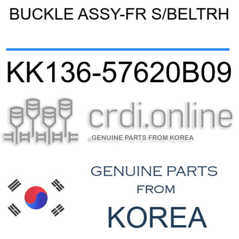 BUCKLE ASSY-FR S/BELTRH [ORIGINAL] KK136-57620B09 KK13657620B09 KK136 57620B09
