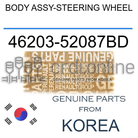 BODY ASSY-STEERING WHEEL [ORIGINAL] 46203-52087BD 4620352087BD 46203 52087BD