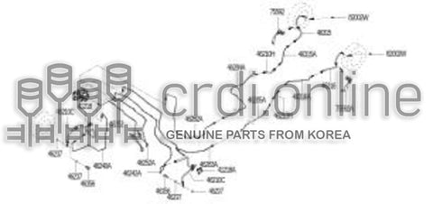TUBE ASSY-BRAKEREAR LH 46316-2911R 463162911R 46316 2911R
