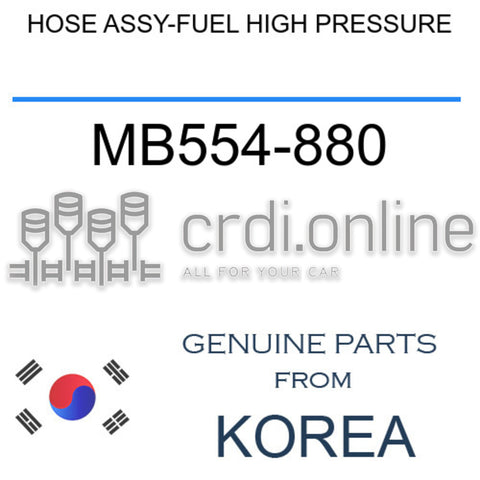 HOSE ASSY-FUEL HIGH PRESSURE [ORIGINAL] MB554-880 MB554880 MB554 880