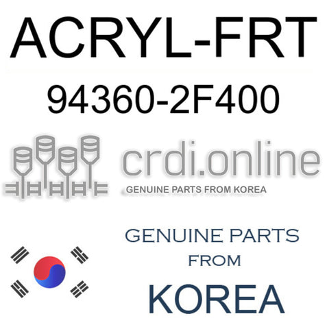 ACRYL-FRT 94360-2F400 943602F400 94360 2F400