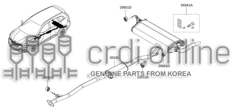 MOUNTING-EXHAUSTRUBBER 20651-0809R 206510809R 20651 0809R