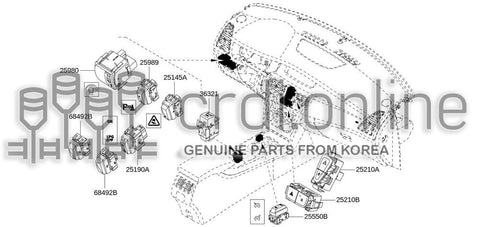 SWITCH ASSY-LPG 25190-4658R 251904658R 25190 4658R