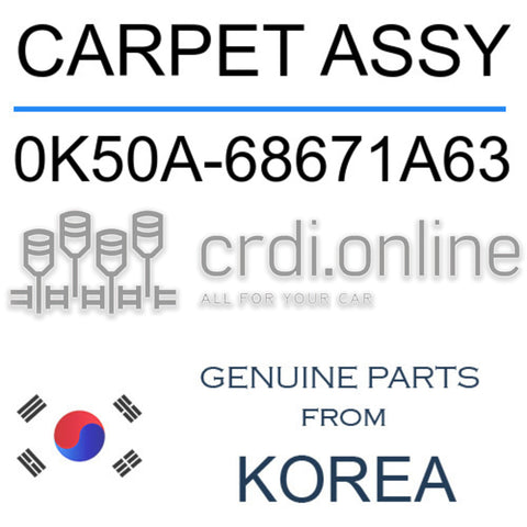 CARPET ASSY [ORIGINAL] 0K50A-68671A63 0K50A68671A63 0K50A 68671A63