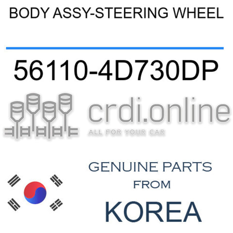 BODY ASSY-STEERING WHEEL 56110-4D730DP 561104D730DP 56110 4D730DP