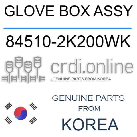 GLOVE BOX ASSY [ORIGINAL] 84510-2K200WK 845102K200WK 84510 2K200WK