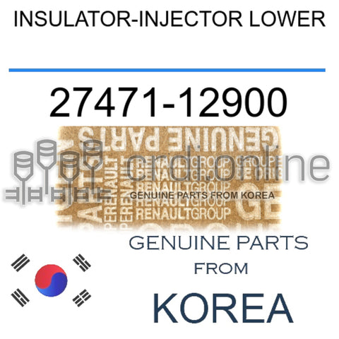 INSULATOR-INJECTOR LOWER [ORIGINAL] 27471-12900 2747112900 27471 12900