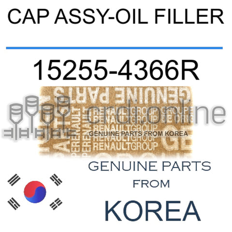 CAP ASSY-OIL FILLER [ORIGINAL] 15255-4366R 152554366R 15255 4366R